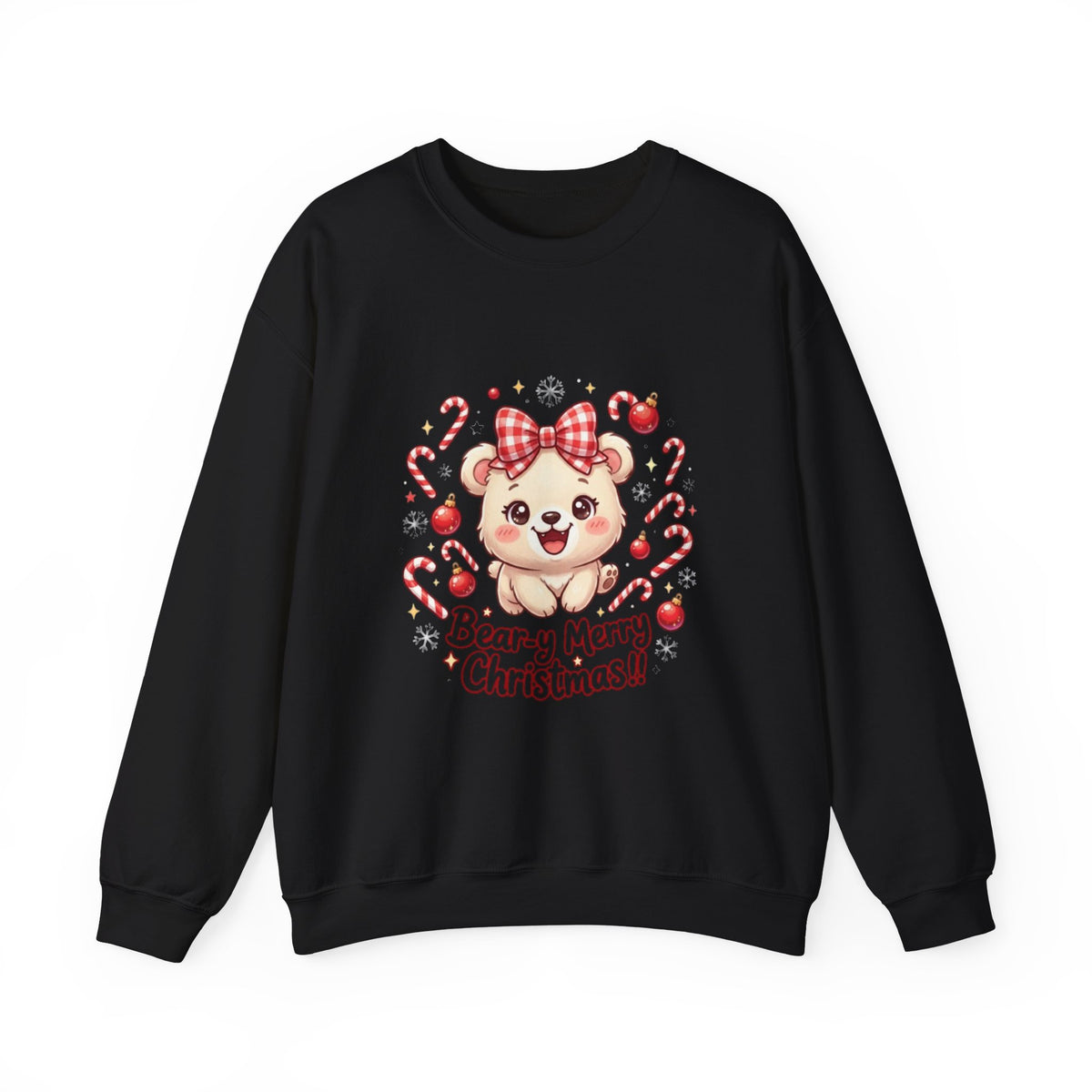 Bear-y Merry Christmas Bear Crewneck Sweatshirt