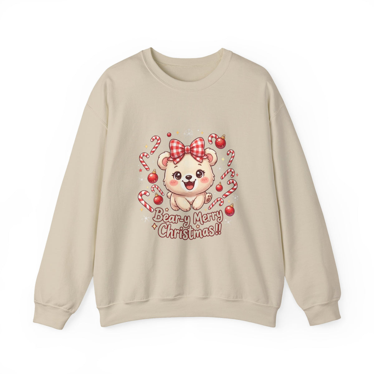Bear-y Merry Christmas Bear Crewneck Sweatshirt