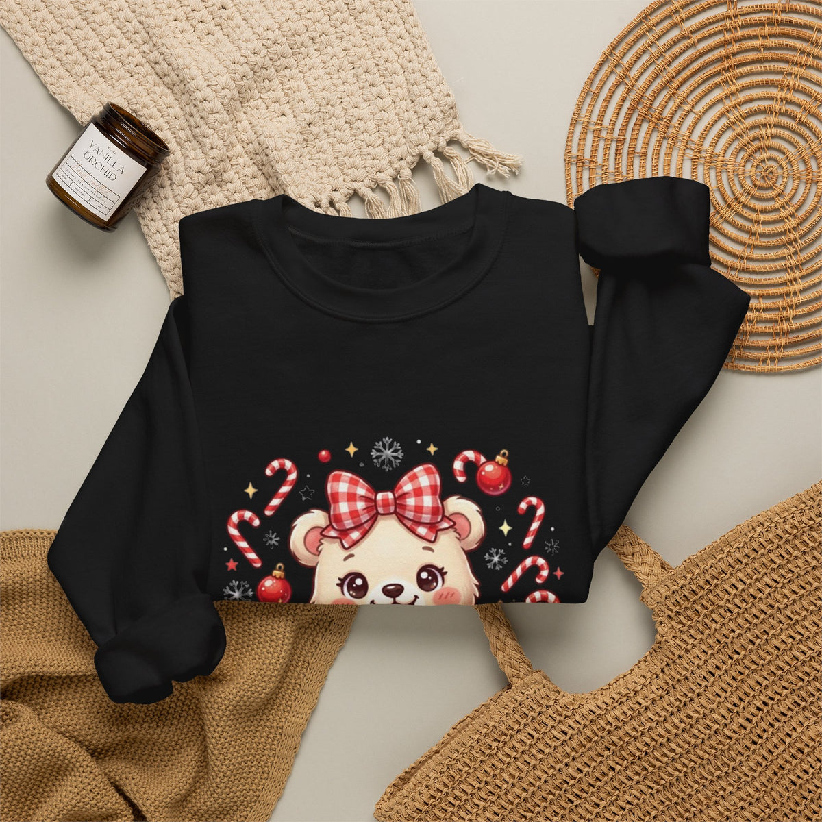 Bear-y Merry Christmas Bear Crewneck Sweatshirt