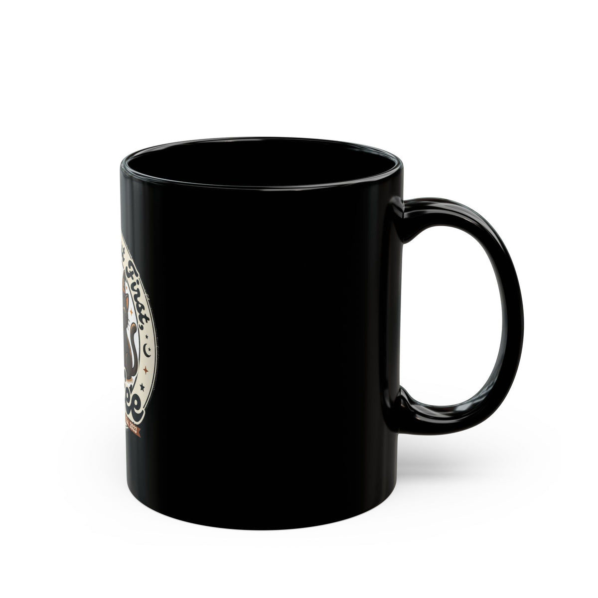 Spooky But First Coffee Halloween Cat Mug