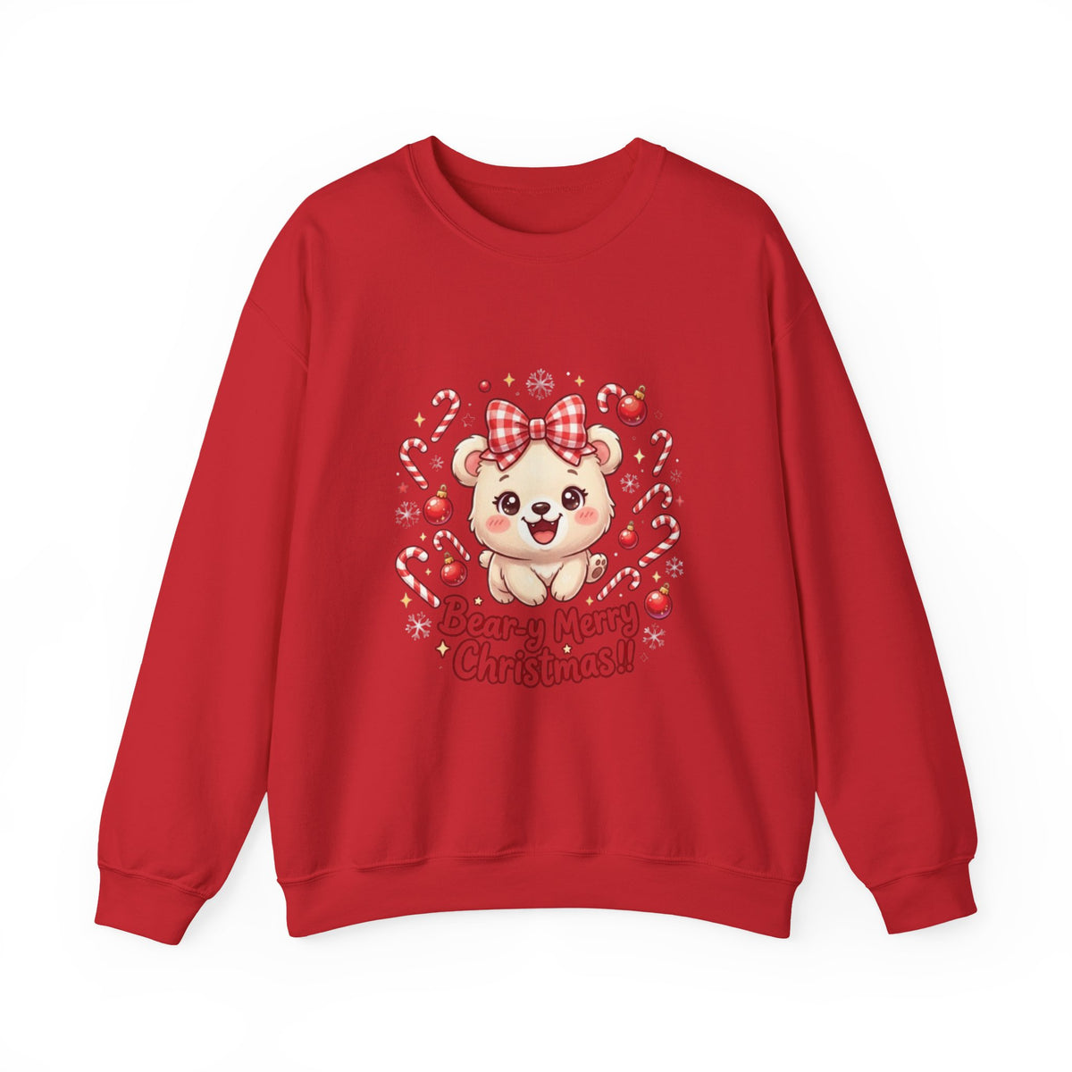 Bear-y Merry Christmas Bear Crewneck Sweatshirt