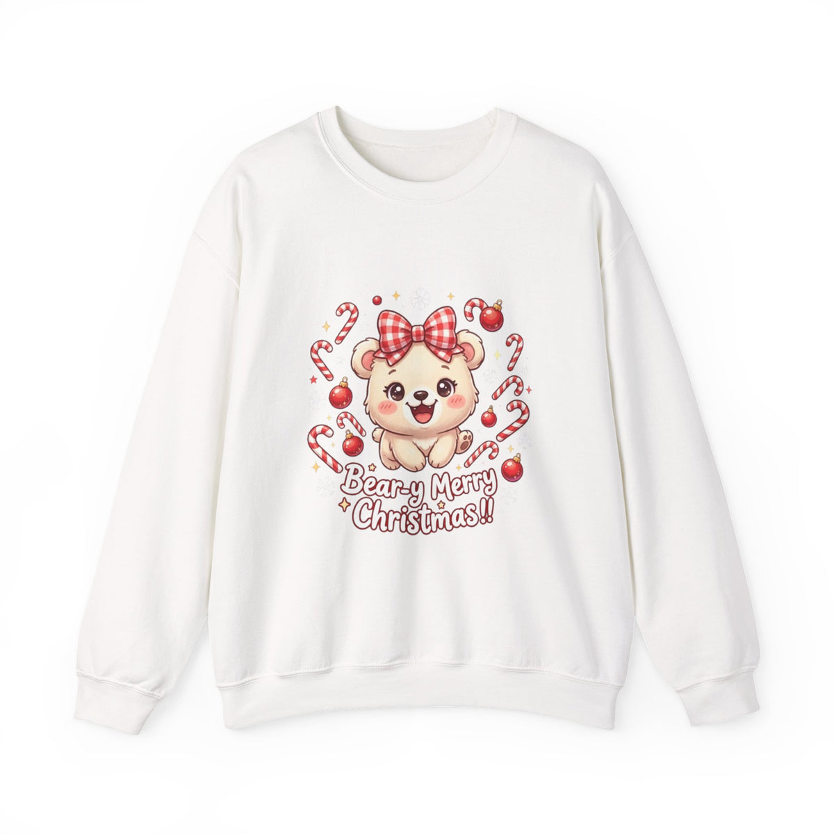 Bear-y Merry Christmas Bear Crewneck Sweatshirt
