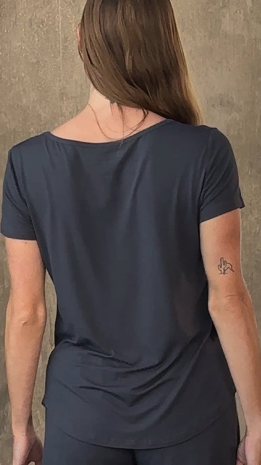 Women’s Bamboo Lounge Set – T-Shirt & Shorts