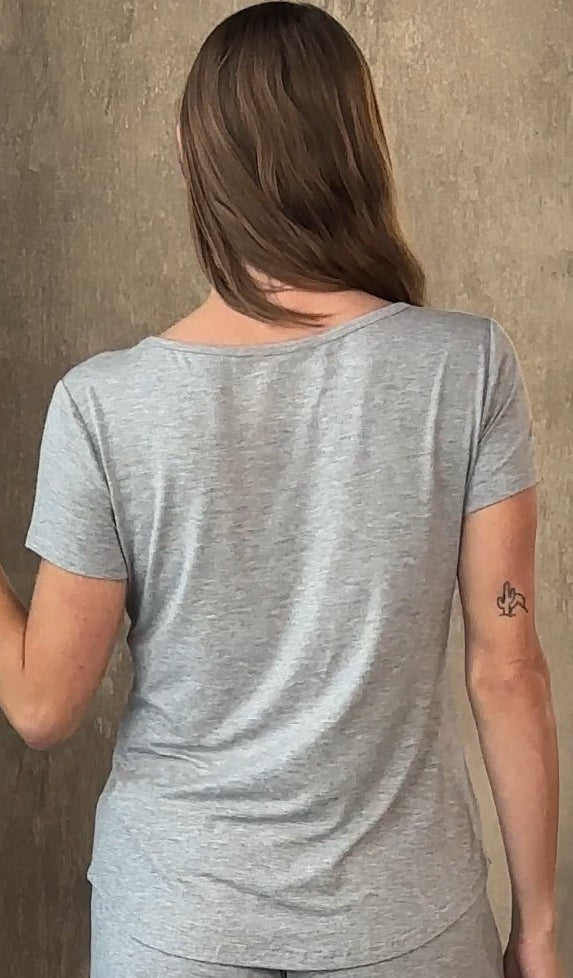 Women’s Bamboo Lounge Set – T-Shirt & Shorts